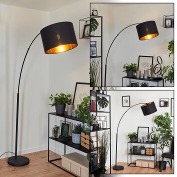 Sayou Booglamp Zwart, 1-licht