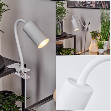 Javel Klemlamp Wit, 1-licht