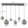 Steinhauer Bollique Hanglamp Zwart, 6-lichts