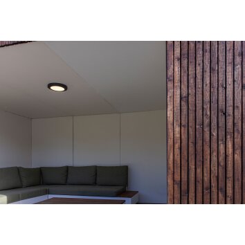 Lutec Kayah Buitenshuis plafond verlichting LED Antraciet, 1-licht