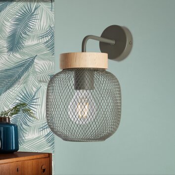 Brilliant Giada Muurlamp Groen, 1-licht