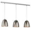 Fischer Leuchten Shine ALU Hanglamp Nikkel mat, 3-lichts