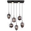 Globo BLACKY Hanger Zwart, 6-lichts