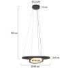 Steinhauer Ringlux Hanglamp LED Zwart, 3-lichts