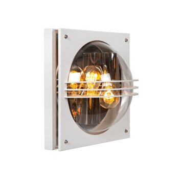 Lucide PRIVAS Buiten muurverlichting Wit, 2-lichts