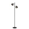 Lucide SENSAS Staande lamp Zwart, 2-lichts