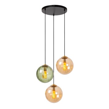 Lucide MONSARAZ Hanglamp Zwart, 3-lichts