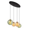 Lucide MONSARAZ Hanglamp Zwart, 4-lichts