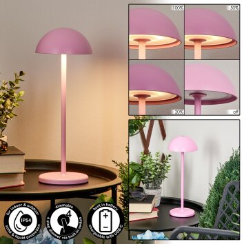 Pelaro Tafellamp voor buiten LED Roze, 1-licht