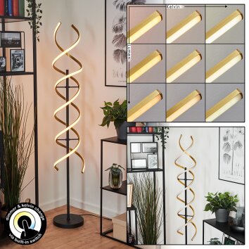 Khovet Staande lamp LED Zwart, 1-licht