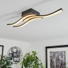 Letala Plafondlamp LED houtlook, 3-lichts