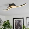 Letala Plafondlamp LED houtlook, 2-lichts