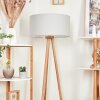 Saladillo Staande lamp Hout donker, Wit, 1-licht