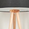 Saladillo Staande lamp Hout licht, Wit, 1-licht