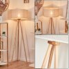 Saladillo Staande lamp Hout licht, Wit, 1-licht