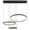 Globo AUGUSTO Hanger LED Goud, Zwart, 2-lichts, Afstandsbediening, Kleurwisselaar