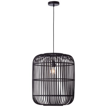 Brilliant Woodrow Hanglamp Zwart, 1-licht