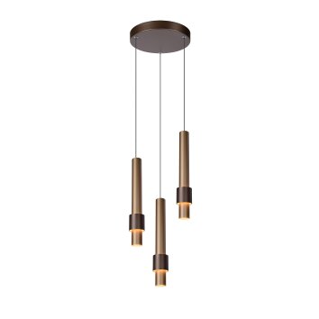 Lucide MARGARY Hanglamp LED Mokka, 3-lichts