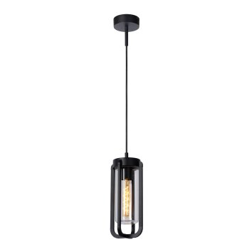 Lucide GARLAND Buiten hanglamp Zwart, 1-licht