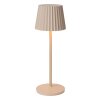 Lucide JUSTINE Tafellamp voor buiten LED Beige, 1-licht