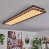 Salmi Plafondpaneel LED houtlook, 1-licht, Afstandsbediening