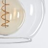 Koyoto Hanger Glas 25 cm Goud, Zwart, 1-licht