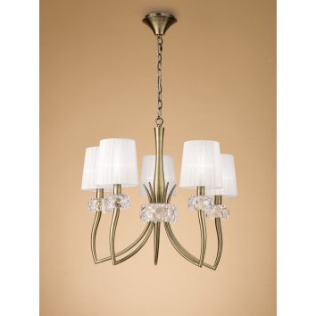 Mantra LOEWE Hanglamp Bruin, 5-lichts