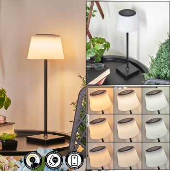 Longchamps Tafellamp voor buiten LED Zwart, 1-licht