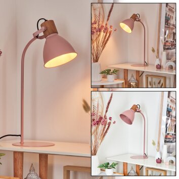 Chipou Tafellamp Roze, Roze, 1-licht