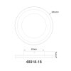 Globo CLARINO Plafondlamp LED Wit, 1-licht
