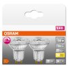 OSRAM SUPERSTAR Set van 2 LED GU10 4,5 Watt 2700 Kelvin 350 Lumen