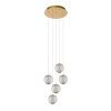 Lucide CINTRA Hanglamp LED Goud, 5-lichts