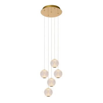 Lucide CINTRA Hanglamp LED Goud, 5-lichts