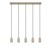 Lucide EVORA Hanglamp Taupe, 5-lichts