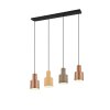 Trio AGUDO Hanglamp Zwart, 4-lichts