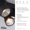 Paul Neuhaus PURE-NOLA Plafondlamp LED Zwart, 4-lichts