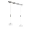 Fischer & Honsel Lavin Hanglamp LED Nikkel mat, 2-lichts