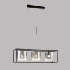 Fischer & Honsel Samu Hanglamp Zwart, 3-lichts