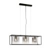 Fischer & Honsel Samu Hanglamp Zwart, 3-lichts