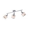 Leuchten-Direkt ACCOR Plafondlamp Zilver, 3-lichts