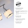 Leuchten-Direkt ACCOR Plafondlamp Zilver, 3-lichts