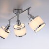 Leuchten-Direkt ACCOR Plafondlamp Zilver, 3-lichts