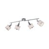 Leuchten-Direkt ACCOR Plafondlamp Zilver, 4-lichts