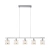 Leuchten-Direkt ACCOR Hanglamp Zilver, 5-lichts