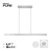 Paul Neuhaus PURE-MOTO-RISE Hanglamp LED Zilver, 3-lichts, Afstandsbediening