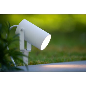 Lucide TAYLOR Tuinspot Wit, 1-licht, Bewegingsmelder