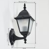Naofe Buiten muurverlichting Zwart, 1-licht
