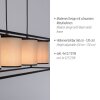 Leuchten Direkt RAVEN Hanglamp Zwart, 4-lichts