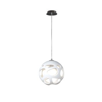 Mantra ORGANICA Hanglamp Chroom, Wit, 1-licht