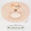 Wemude Plafondlamp Beige, Zwart, 1-licht